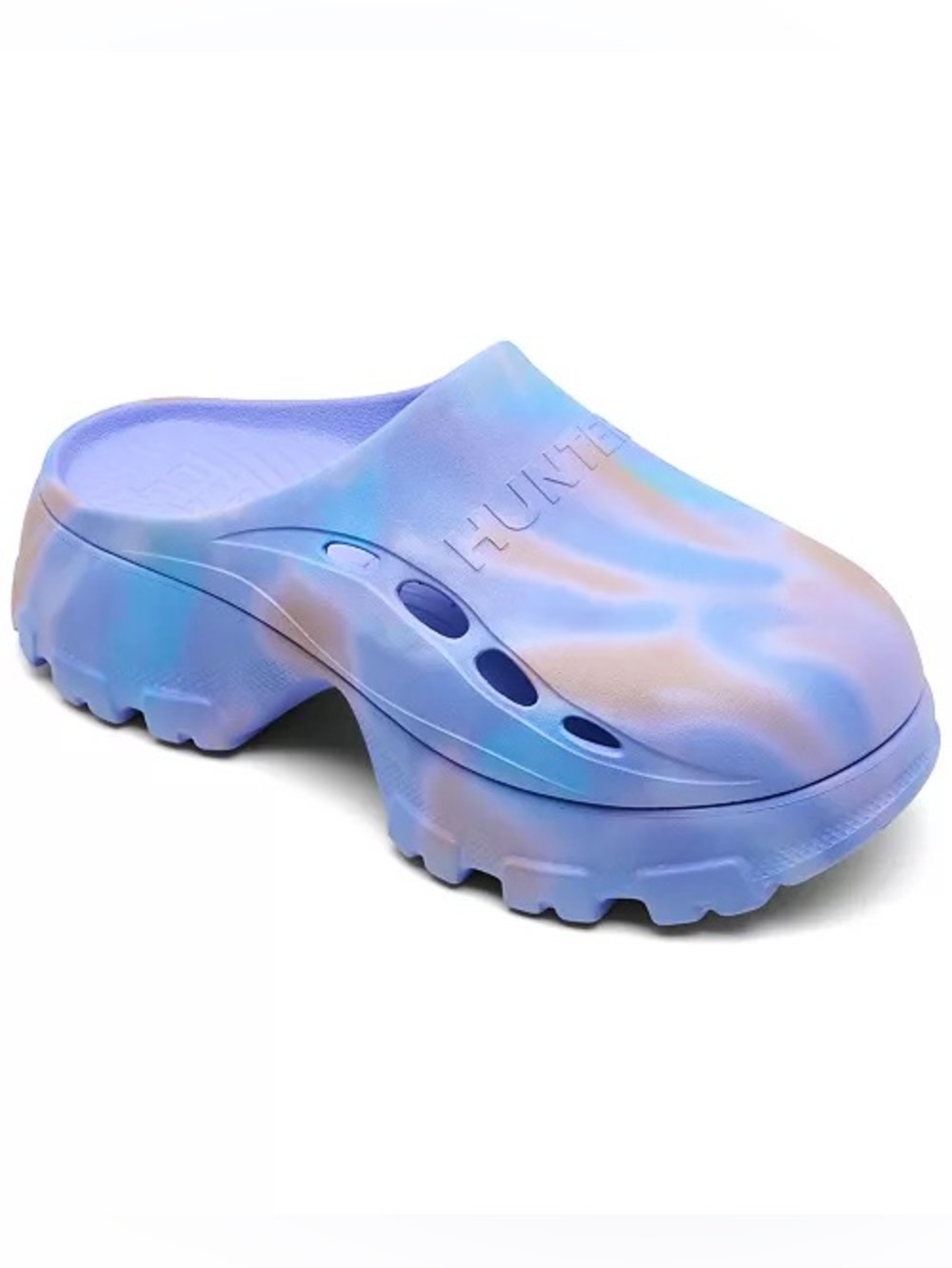 Hunter Purple Tie-Dye EVA Clog Mules - Picture 3 of 9